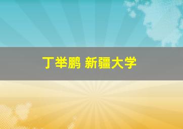 丁举鹏 新疆大学